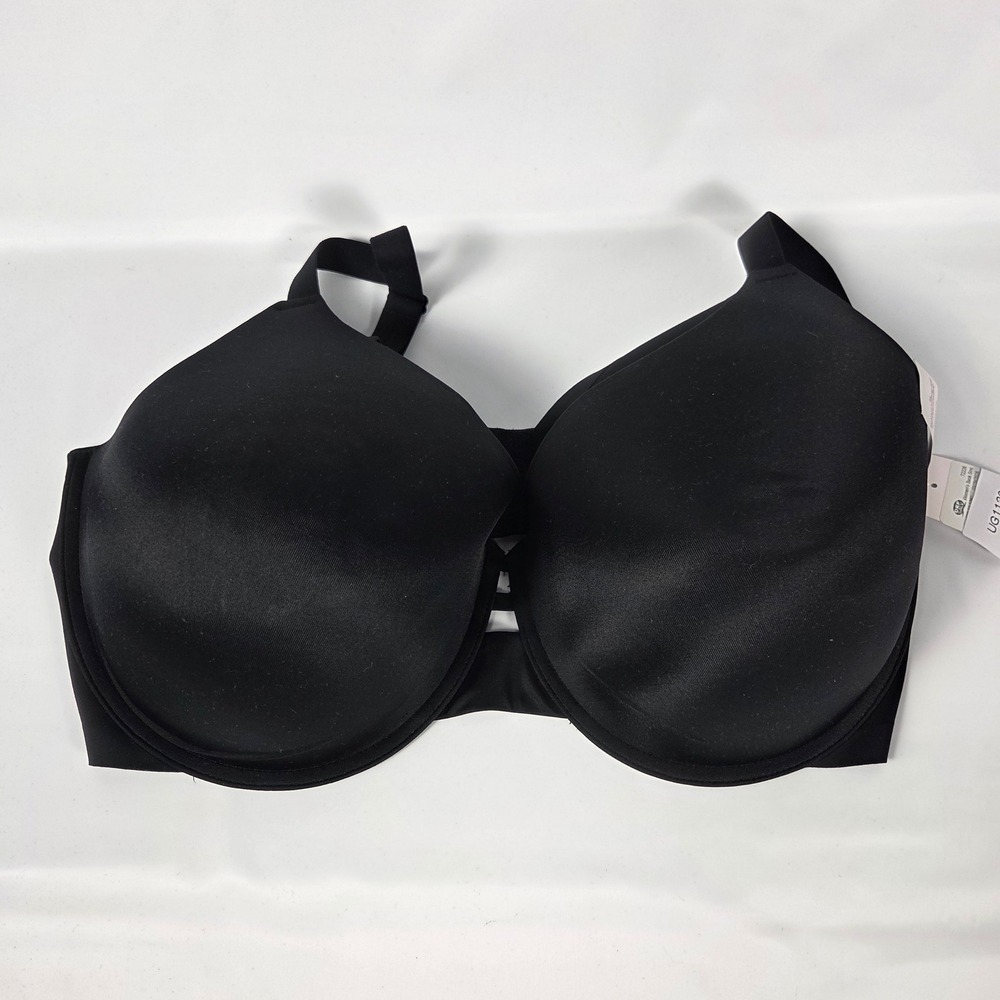 Auden Minimalist Full Coverage Back Smoothing Underwire Bra Black 42DDD NWT